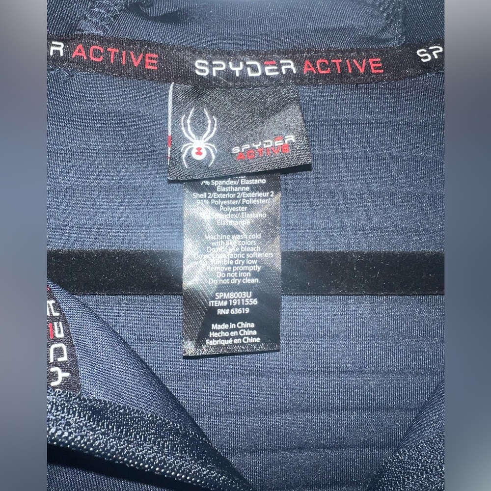 🆕 Spyder Active Men's Navy Lightweight Hoodie - Picture 3 of 4